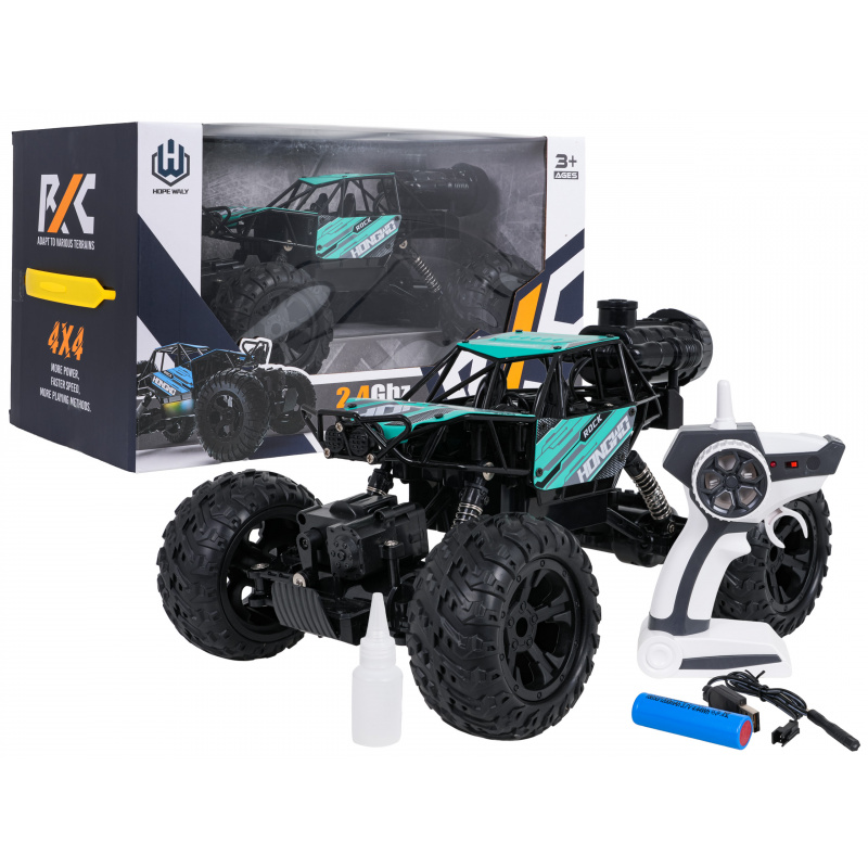 R/C Crawler ROCK Čierny 1:14 s funkciou dymu
