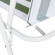 Linder Exclusiv Kreslo PO2600SG Zelené s pruhmi