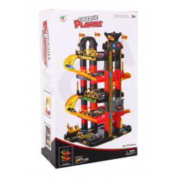 5-úrovňové detské parkovisko 3+ Pohyblivý výťah + 10 autíčok + svetlá 5-úrovňové detské parkovisko 3+ Pohyblivý výťah + 10 autíčok + svetlá