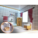Aga MDF Domček pre bábiky s nábytkom 78cm LED Čierny