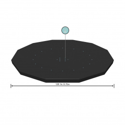 370cm kryt pre 360-366cm/12FT BESTWAY regál a panelový bazén