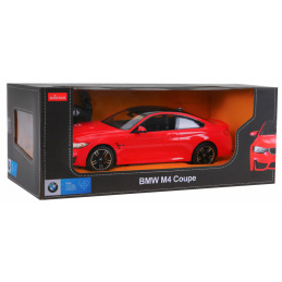 BMW M4 Coupe červené RASTAR model 1:14 Auto na diaľkové ovládanie + 2,4 GHz diaľkové ovládanie