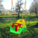 Aga4Kids Detská hojdačka s ohrádkou Zelená/Žltá