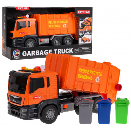 Popolárske auto Oranžové s funkciou zvuku + príslušenstvo