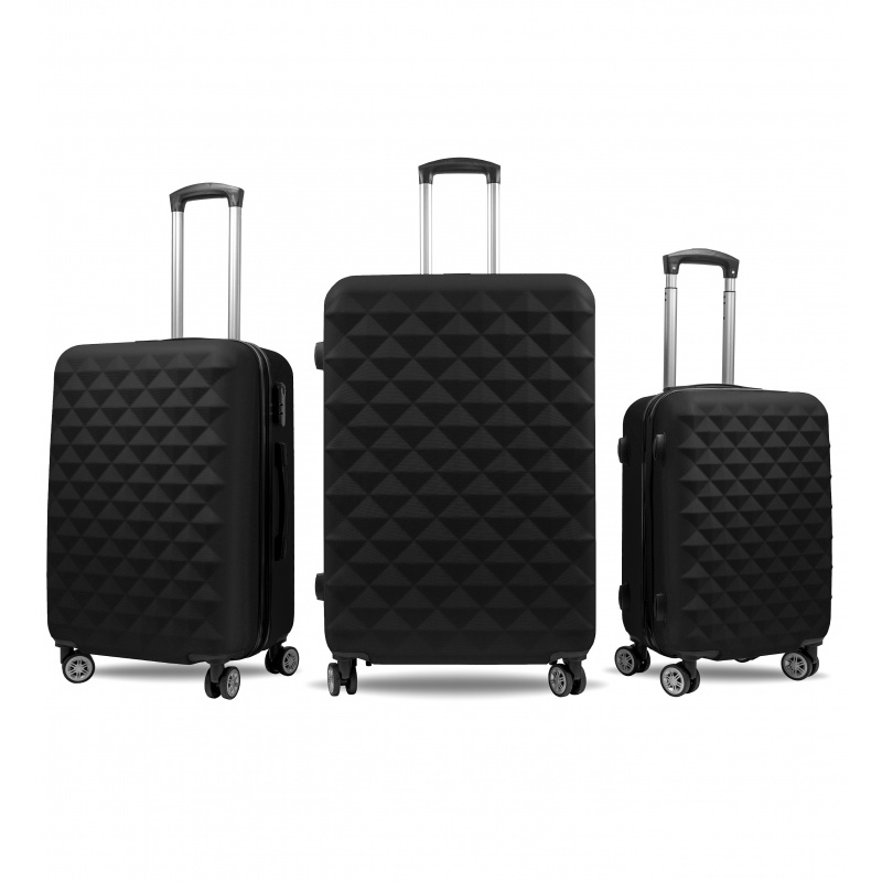 Aga Travel Sada cestovných kufrov MR4655 Čierna