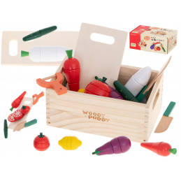 Aga Drevená zelenina v krabici s príslušenstvom