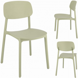 Plastová stolička LARA šalvia