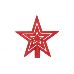 Aga Vianočná hviezda na stromček Červená