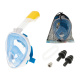 Aga Celotvárová šnorchlovacia maska L/XL modrá