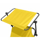 Aga Záhradné polohovacie lehátko so strieškou Žlté