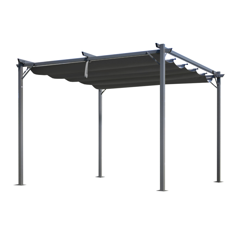 Aga Záhradný altán 3x3 m Sivý