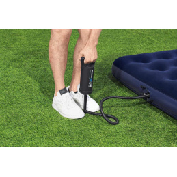 Ručná piestová pumpa BESTWAY 0,85 l/cyklus + 3 koncovky + flexibilná hadica