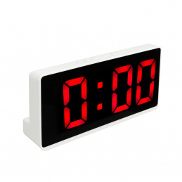 Aga Digitálne hodiny s budíkom Červené