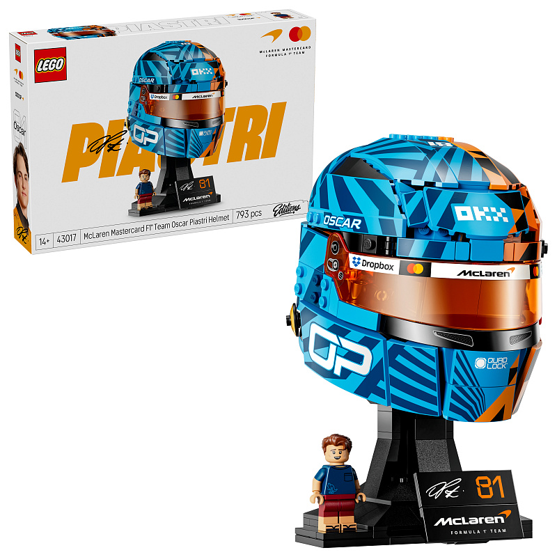 LEGO® Editions 43017 Prilba Oscar Piastri z tímu McLaren Mastercard F1®