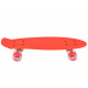 Skateboard so svietiacimi kolieskami SP0715 Červený