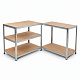 Linder Exclusiv Kovový regál 180x100x60 cm 5 políc