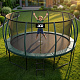 Aga SPORT EXCLUSIVE Trampolína 500 cm Tmavo zelená + ochranná sieť + rebrík