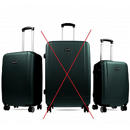 Aga Travel Sada cestovných kufrov Tmavozelená, veľ. M + S, 6CZ020 - II. AKOSŤ