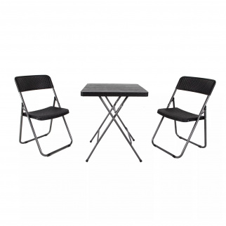 Linder Exclusiv Záhradná súprava BISTRO SET Čierny
