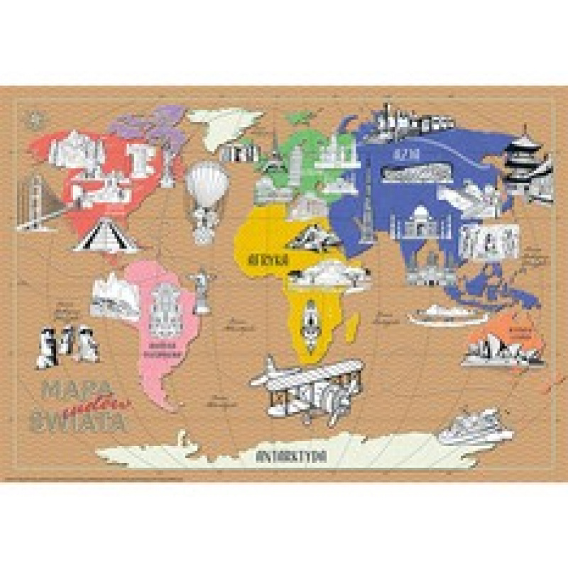 MONUMI XXL Omaľovánky - Divy sveta 4+