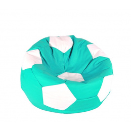 Aga Sedacie vankúš BALL XXXL Biela - Tyrkysová