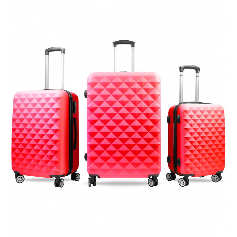 Aga Travel Sada cestovných kufrov MR4655 Červená