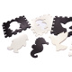 Aga Kontrastné penové puzzle 30 x 30 cm, 25 ks Čierna-smotanová