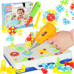 Aga Detská mozaika puzzle so skrutkovačom 151 ks