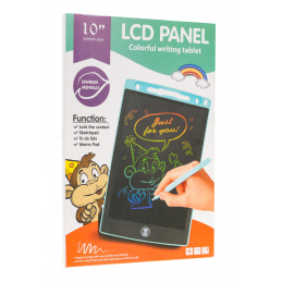 10' kresliaci tablet pre deti 3+ červený + stylus + LCD displej + farebné kresby