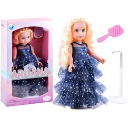 Bábika Ariana v plesových šatách s hviezdami ZA3891