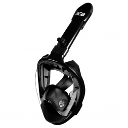 Aga Celoobličejová šnorchlovacia maska L/XL Čierna/Čierna