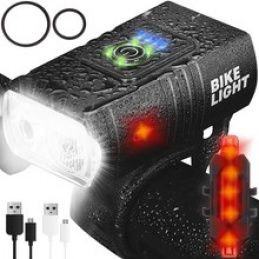 Sada LED osvetlenia na bicykel, 4T6, AKU 2 ks Trizand 18668
