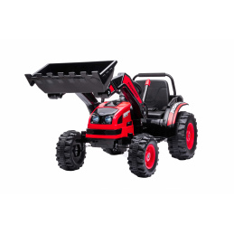 Vozidlo Bager traktor Červená