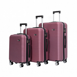 Aga Travel Súprava cestovných kufrov MR4651 Tmavo červená