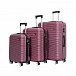 Aga Travel Súprava cestovných kufrov MR4651 Tmavo červená