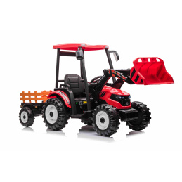 Vozidlo MEGA Traktor D68 S Prívesom Červený