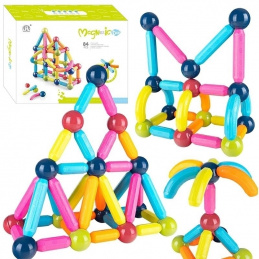 L73G KLOCKI MAGNETYCZNE DUŻE 84SZT KOLOR