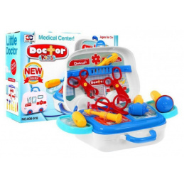 Doktorská sada + kufrík na sanitku pre deti 3+ Prenosná hračka + príslušenstvo k doktorskému vybaveniu