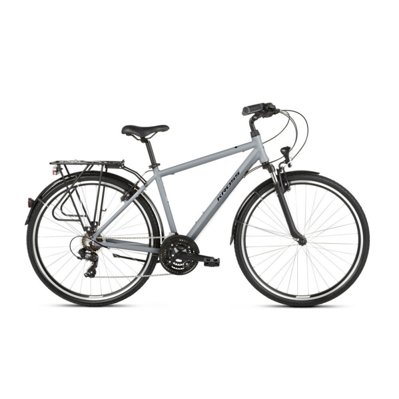 KROSS Pánsky bicykel Trans 1.0 L 28" Sivé