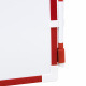 Aga Magnetická tabuľa 20x30 cm Červená