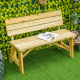Aga Drevená záhradná lavica 116x56x80 cm Prírodná