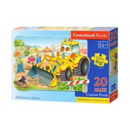 CASTORLAND puzzle 20 MAXI dielikov - Buldozér v akcii