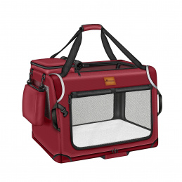 Tresko Prepravka pre psy a mačky 83x58x58 cm Červená Tresko Prepravka pre psy a mačky 83x58x58 cm Červená