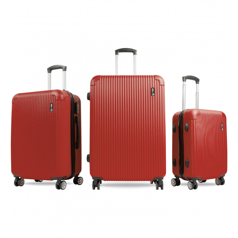 Aga Travel Sada cestovných kufrov MR4652 Červená