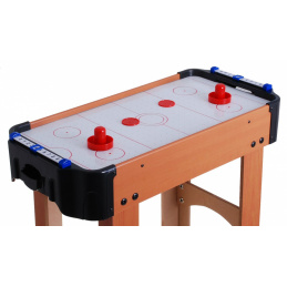 Detský air hockey imitácia dreva + stôl z MDF + vzduchové dúchadlá + hubové disky