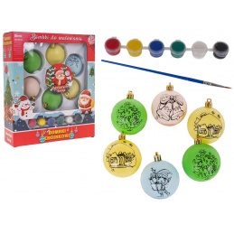 Sada Vianočných Ozdôb s Farbami