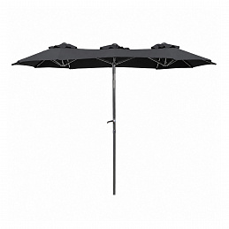 Linder Exclusiv Záhradný slnečník 300x150x220 cm Tmavo sivý