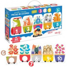 CzuCzu Puzzle s otvorom Počítací vlak ZA4073