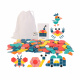 Aga Drevené puzzle geometrické tvary 180 dielov