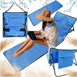 Aga Plážové ležadlo s operadlom skladacie 150x47x48cm